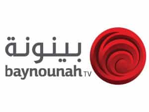 The logo of Baynounah TV