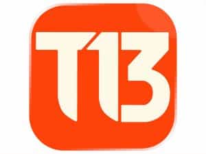 The logo of T13 - Tele 13