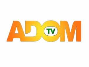The logo of Adom TV
