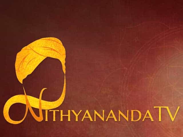 The logo of Nithyananda TV