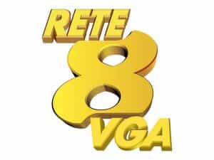 The logo of Rete 8 VGA