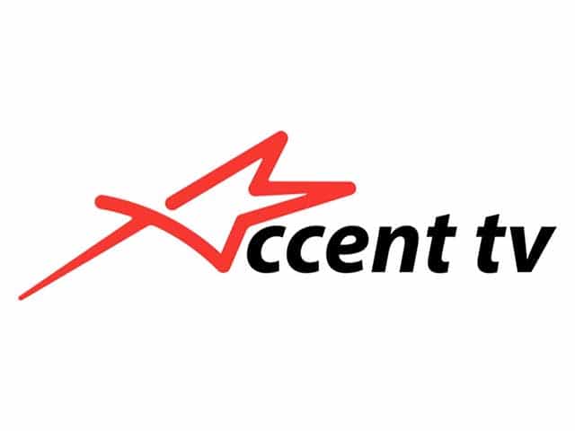 The logo of Accent TV