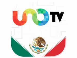 The logo of Uno TV
