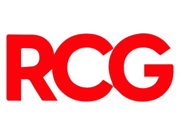 The logo of RCG TV
