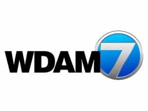 The logo of WDAM TV