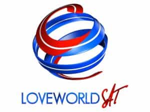 The logo of LoveWorld Sat